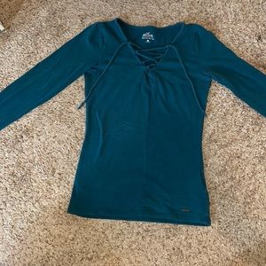 Lace Up Long sleeve shirt